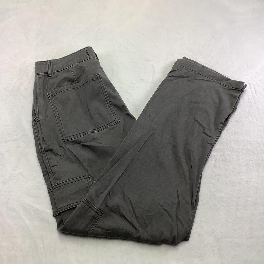 Hollister Cargo Pants Womens 28R Gray Twill Ultra High-Rise Dad Relaxed Pockets